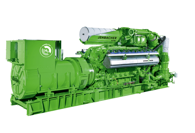 Front View of a Jenbacher J420 Gas Engine (CHP Module)