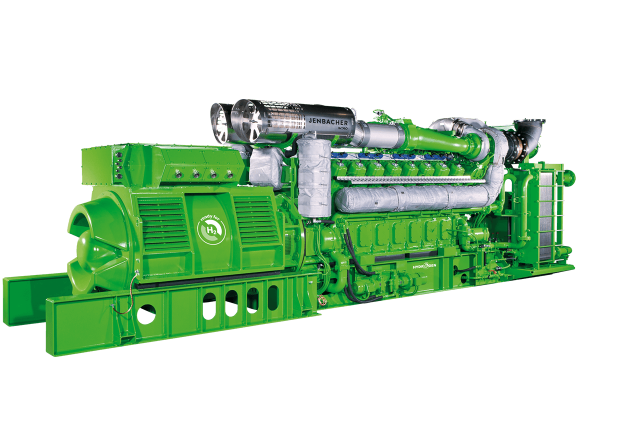 Front View of a Jenbacher J616 Gas Engine (CHP Module)