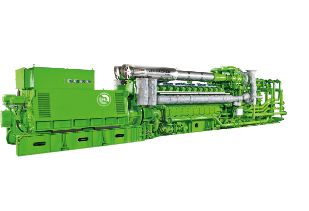 Front View of a Jenbacher J624 Gas Engine (CHP Module)