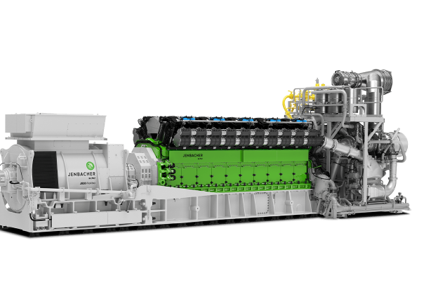 Front View of a Jenbacher J920 Gas Engine (CHP Module)